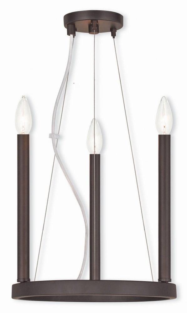 Livex Lighting Alpine 3 - Light Chandelier in  Bronze