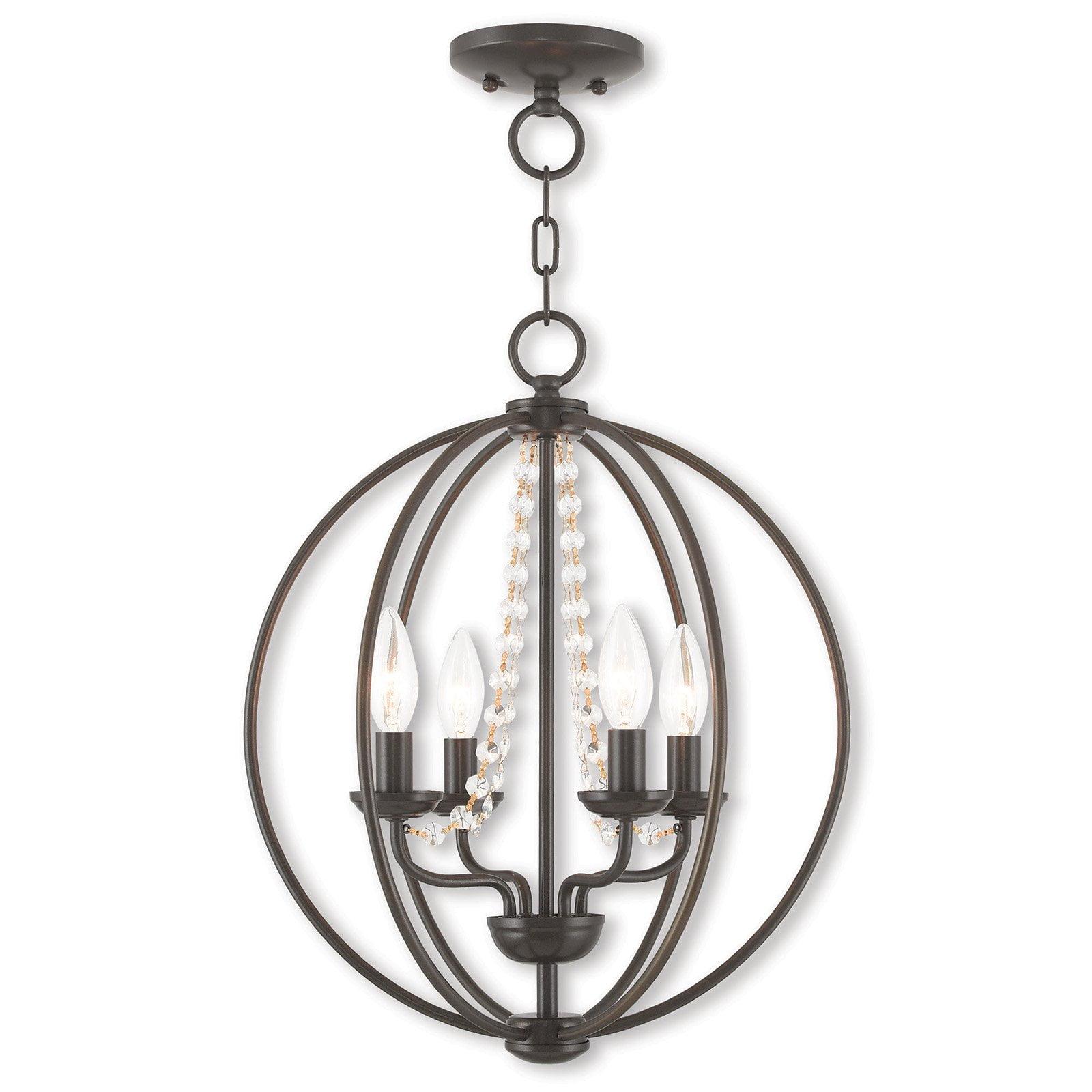 Livex Lighting Arabella 4 - Light Chandelier in  English Bronze