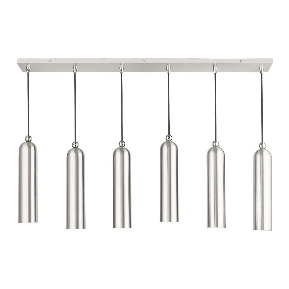 Ardmore Brushed Nickel 6-Light Modern Island Pendant