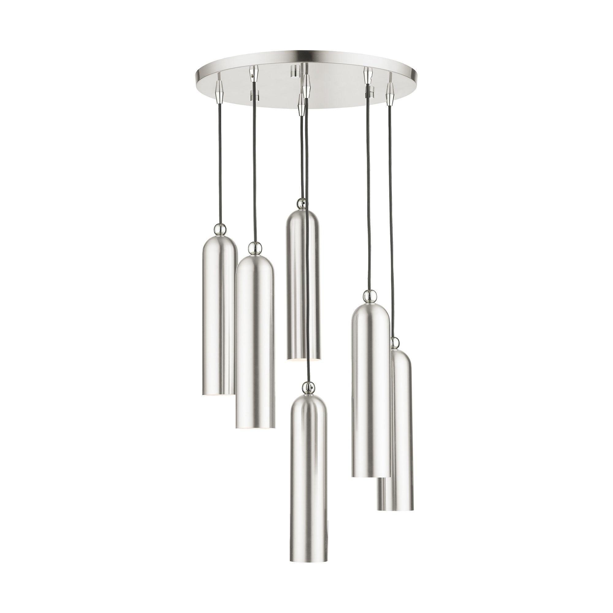 Livex Lighting Ardmore 6 - Light Pendant in  Brushed Nickel