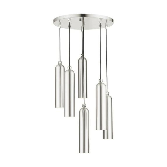 Livex Lighting Ardmore 6 - Light Pendant in  Brushed Nickel