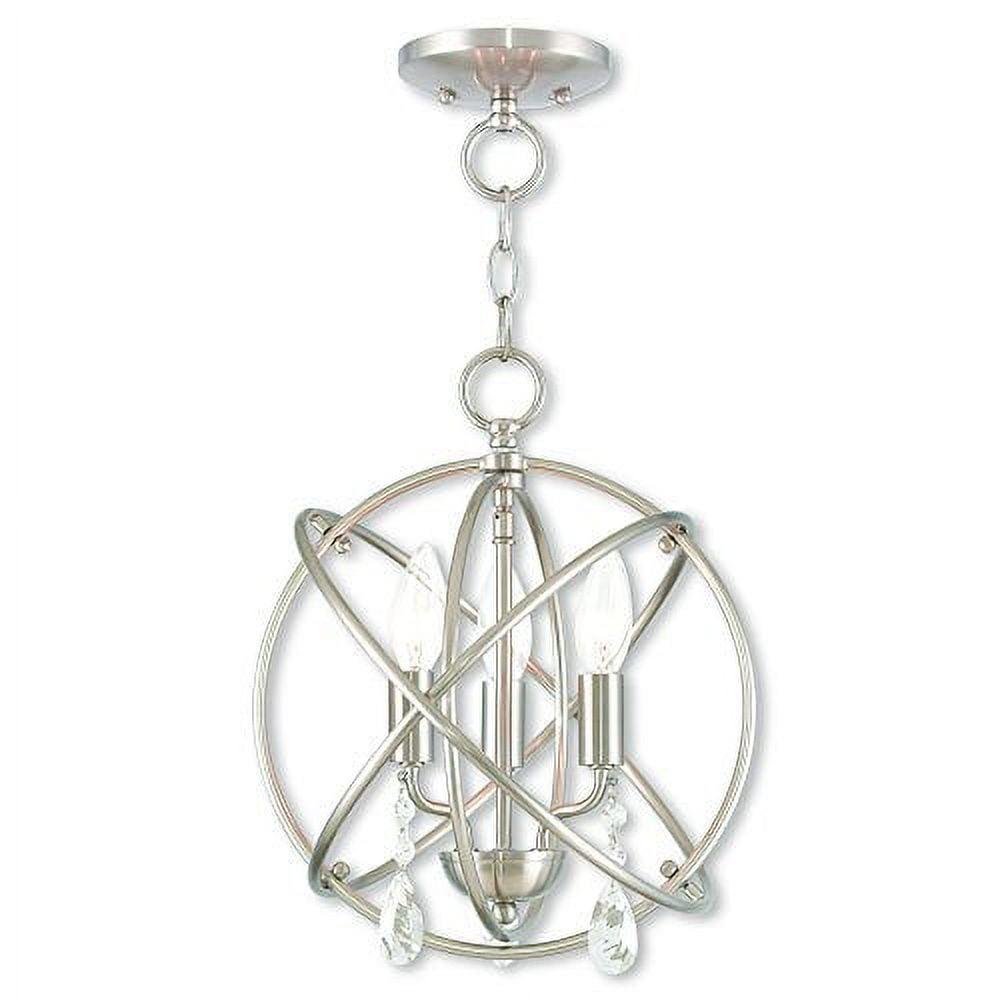 Livex Lighting Aria 3 - Light Chandelier in  Brushed Nickel