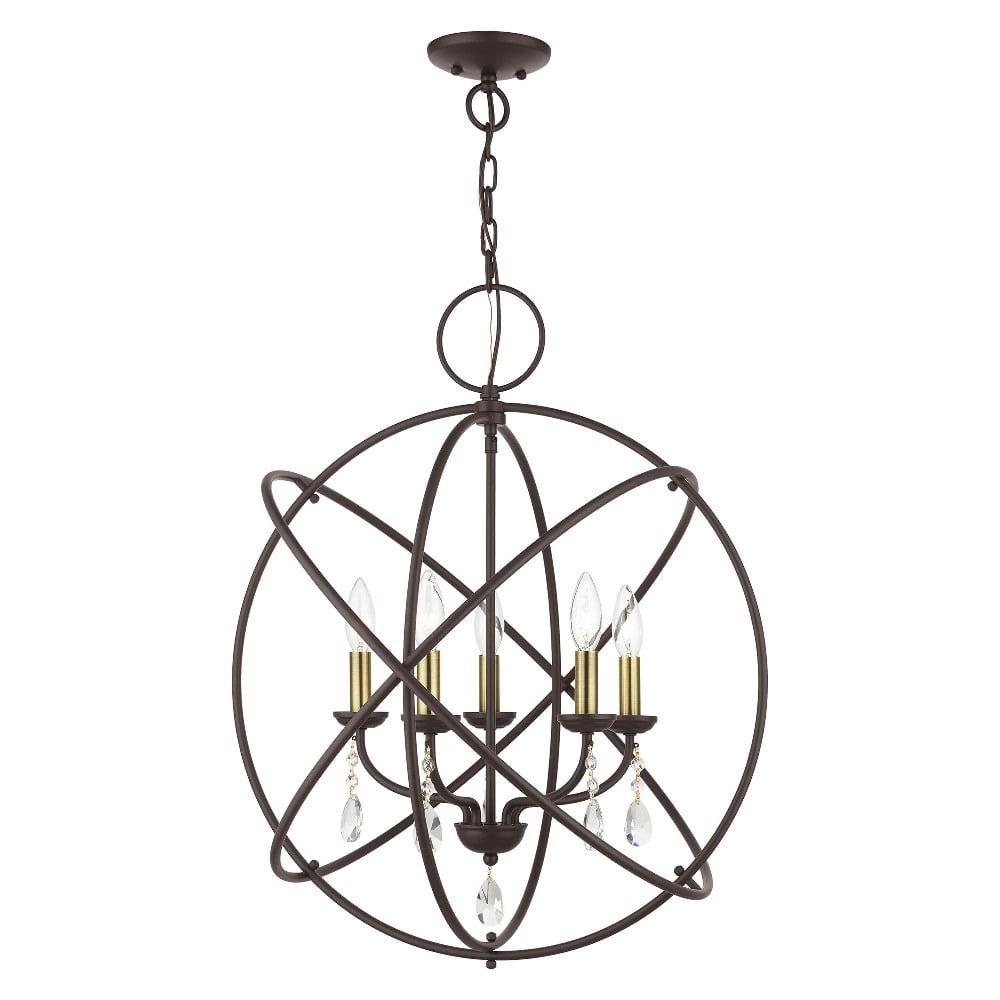 Livex Lighting Aria 5 - Light Chandelier in  Bronze