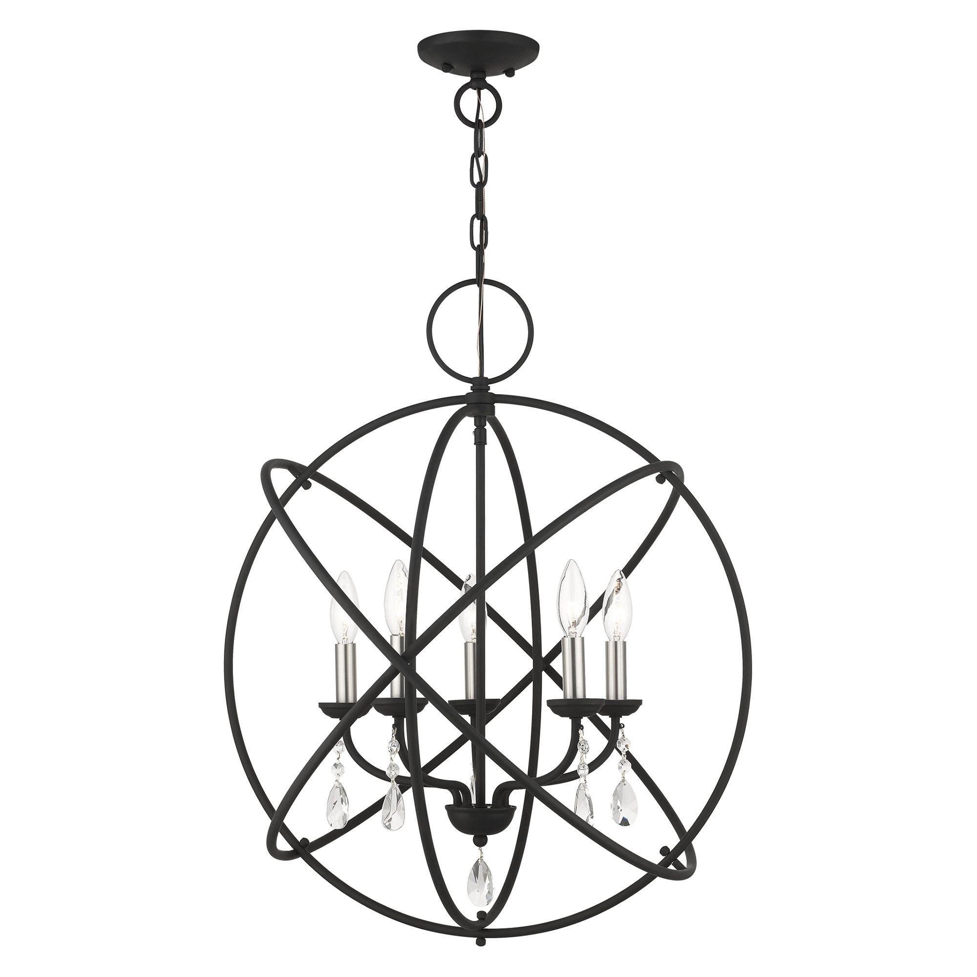 Livex Lighting Aria 5 - Light Chandelier in Black