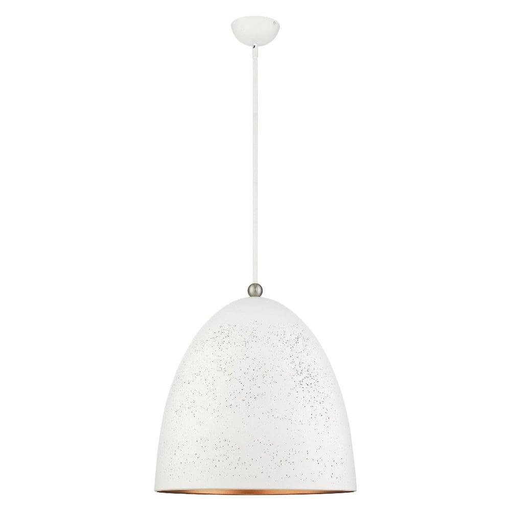 Livex Lighting Arlington 3 - Light Pendant in  White/Brushed Nickel