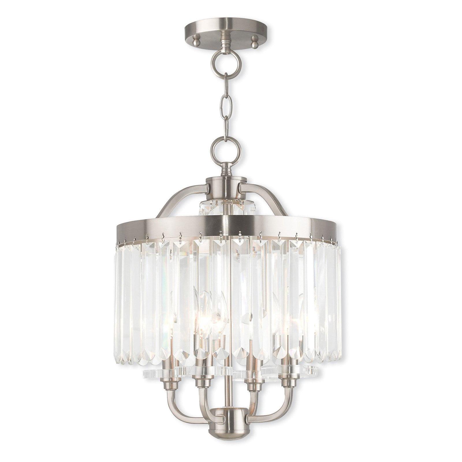 Livex Lighting Ashton 4 - Light Chandelier in  Brushed Nickel