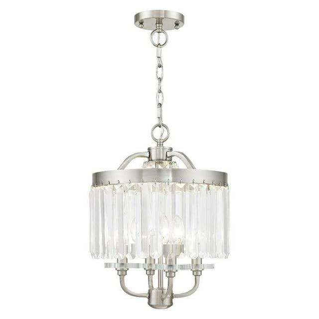 Livex Lighting Ashton 4 - Light Chandelier in  Brushed Nickel