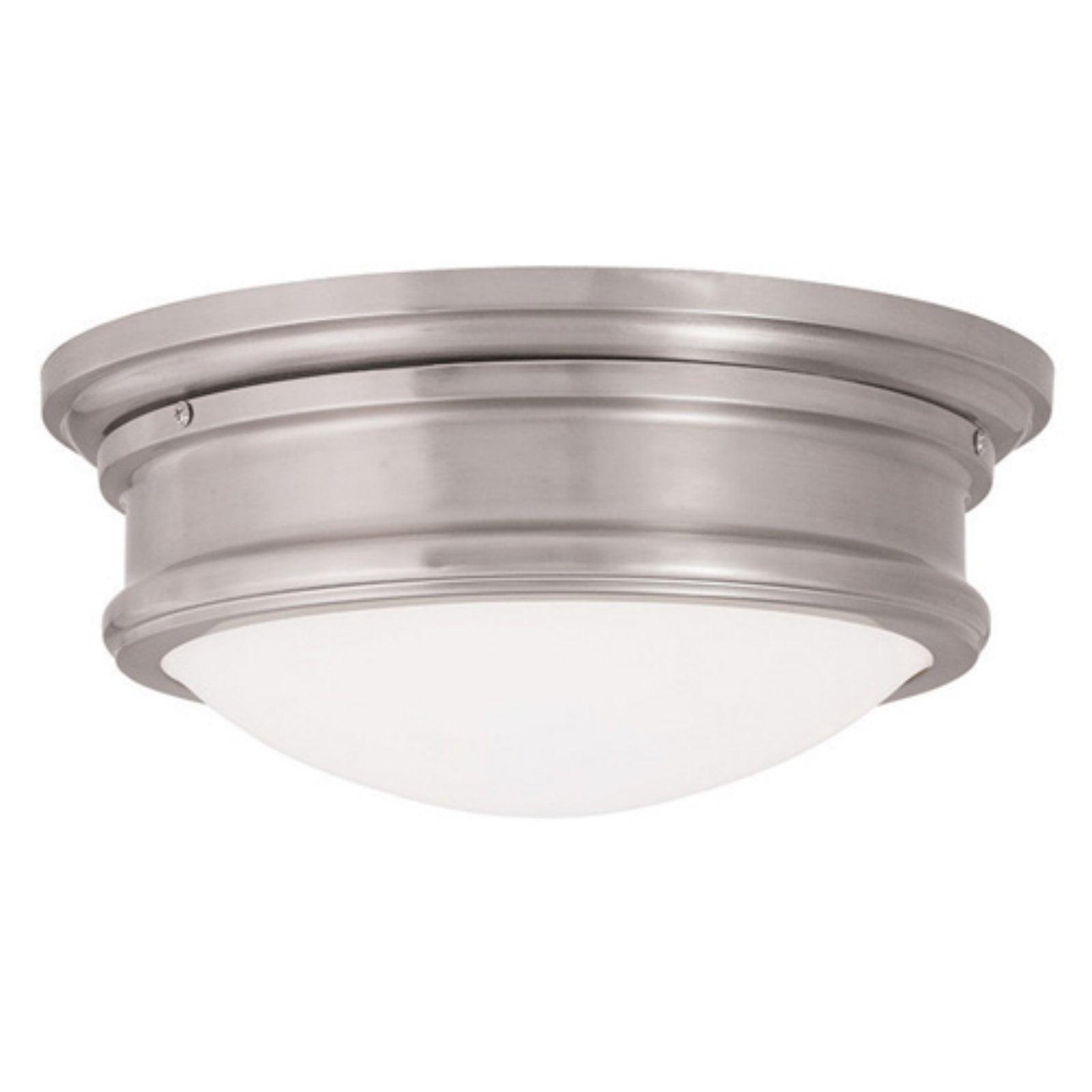 Astor 13" Brushed Nickel LED Flush Mount Light