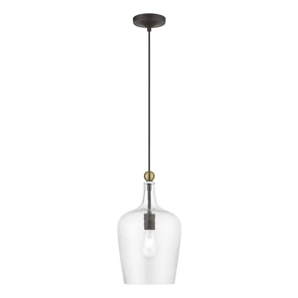 Livex Lighting Avery 1 - Light Pendant in  Bronze/Antique Brass