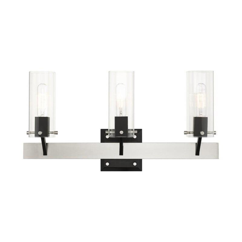 Livex Lighting Beckett 3 - Light Vanity in  Brushed Nickel