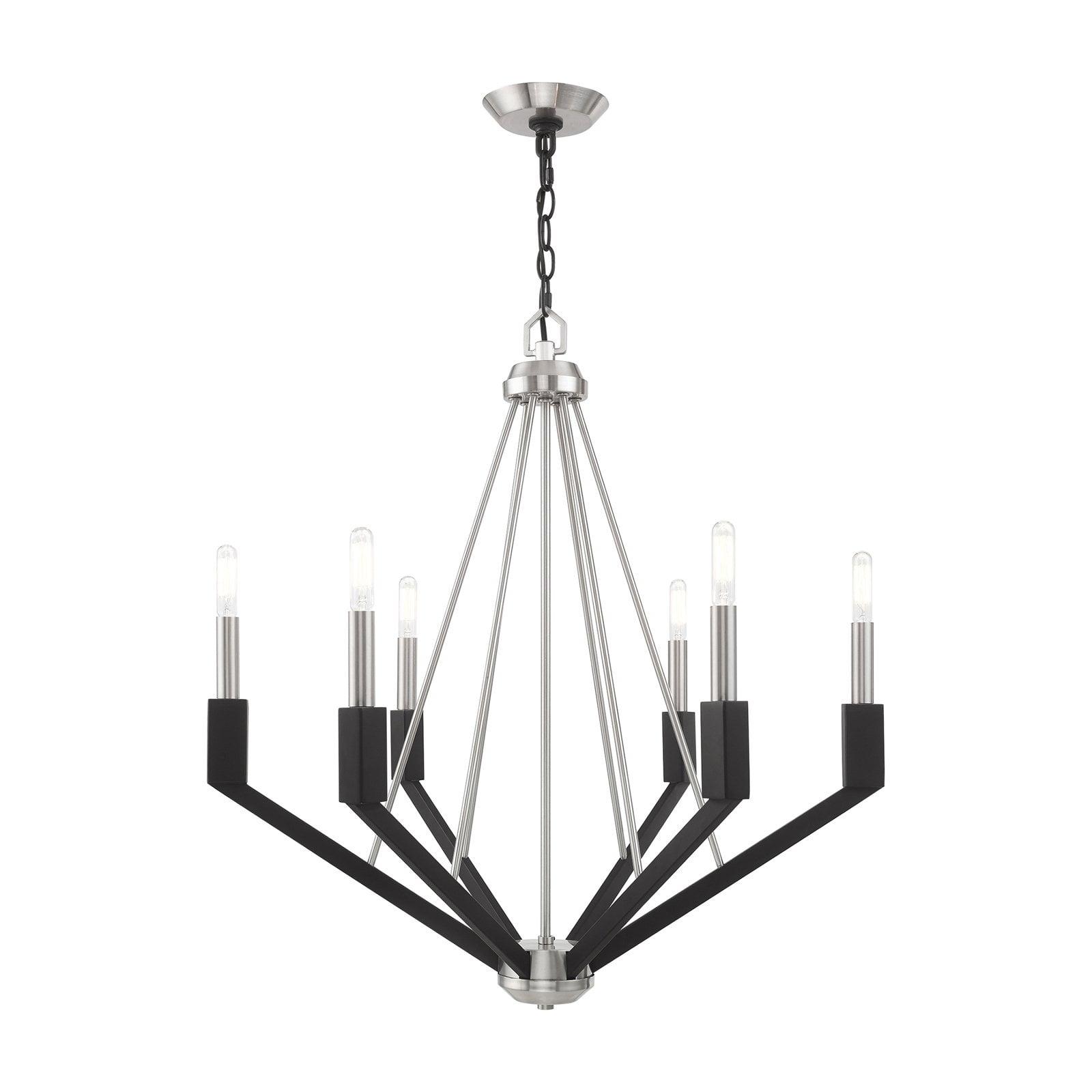 Livex Lighting Beckett 6 - Light Chandelier in  Brushed Nickel