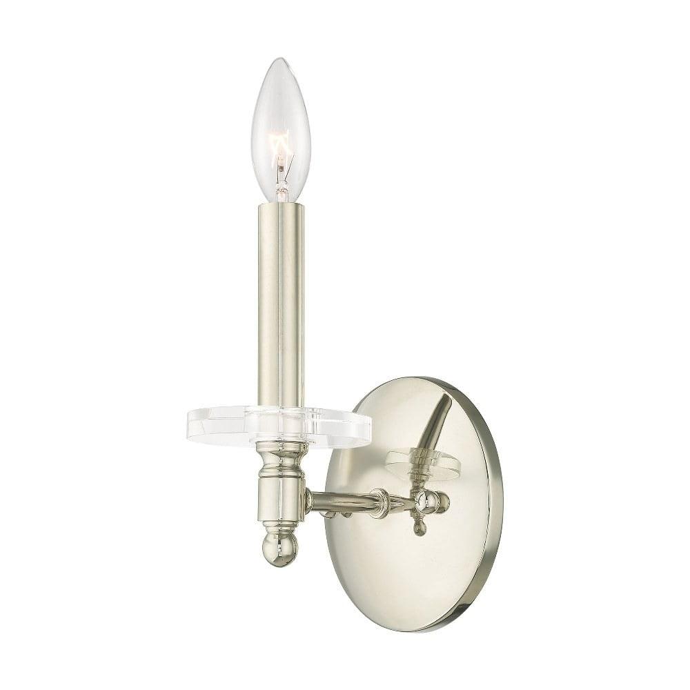 Livex Lighting Bennington 1 - Light Wall Light in  Polished Nickel