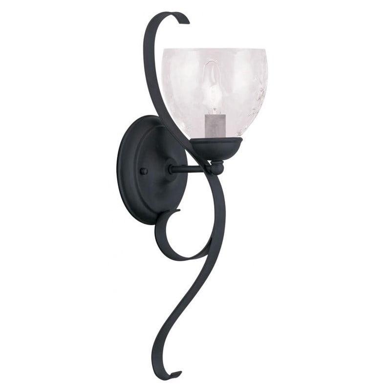 Livex Lighting Brookside 1 - Light Wall Light in  Black
