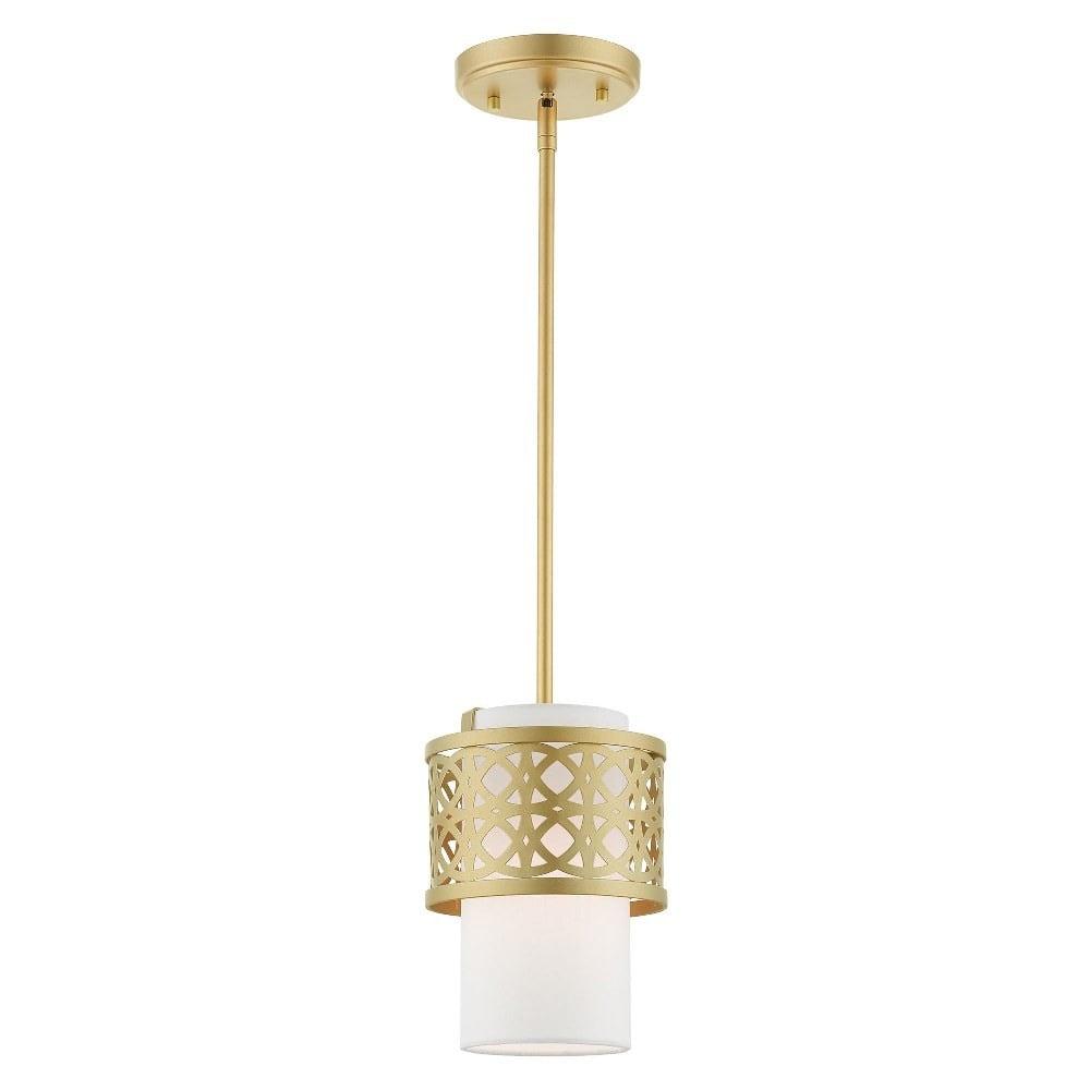 Livex Lighting Calinda 1 - Light Pendant in  Soft Gold