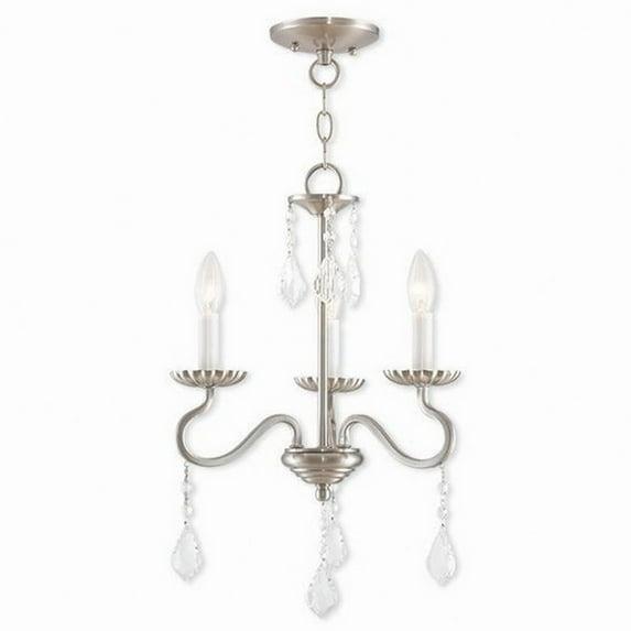 Livex Lighting Callisto 3 - Light Chandelier in  Brushed Nickel