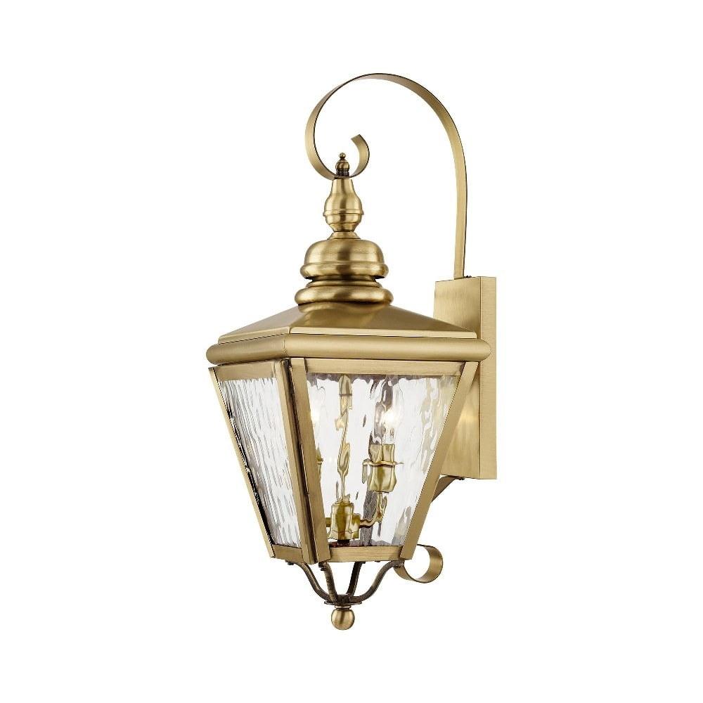 Livex Lighting Cambridge 2 - Light Wall Light in  Antique Brass