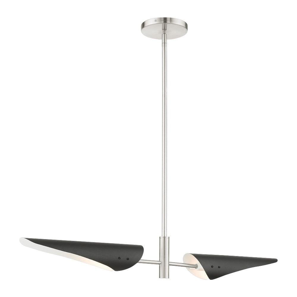 Livex Lighting Capistrano 2 - Light Chandelier in  Brushed Nickel