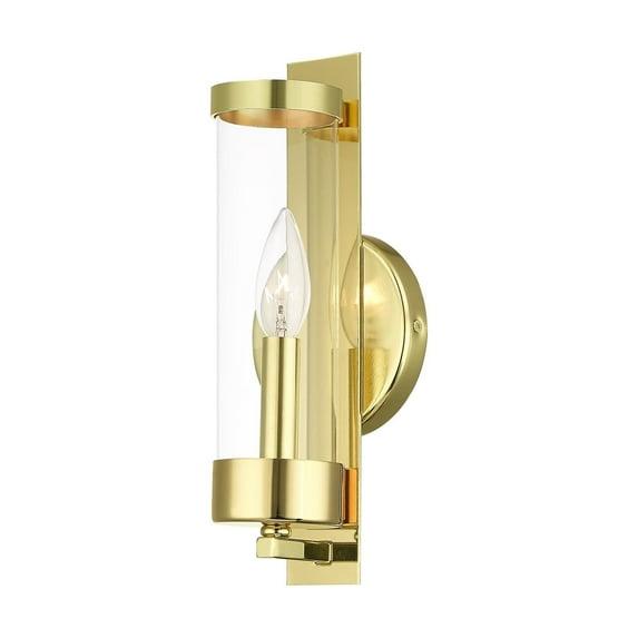 Everly Quinn Bernd Steel Candle Wall Light