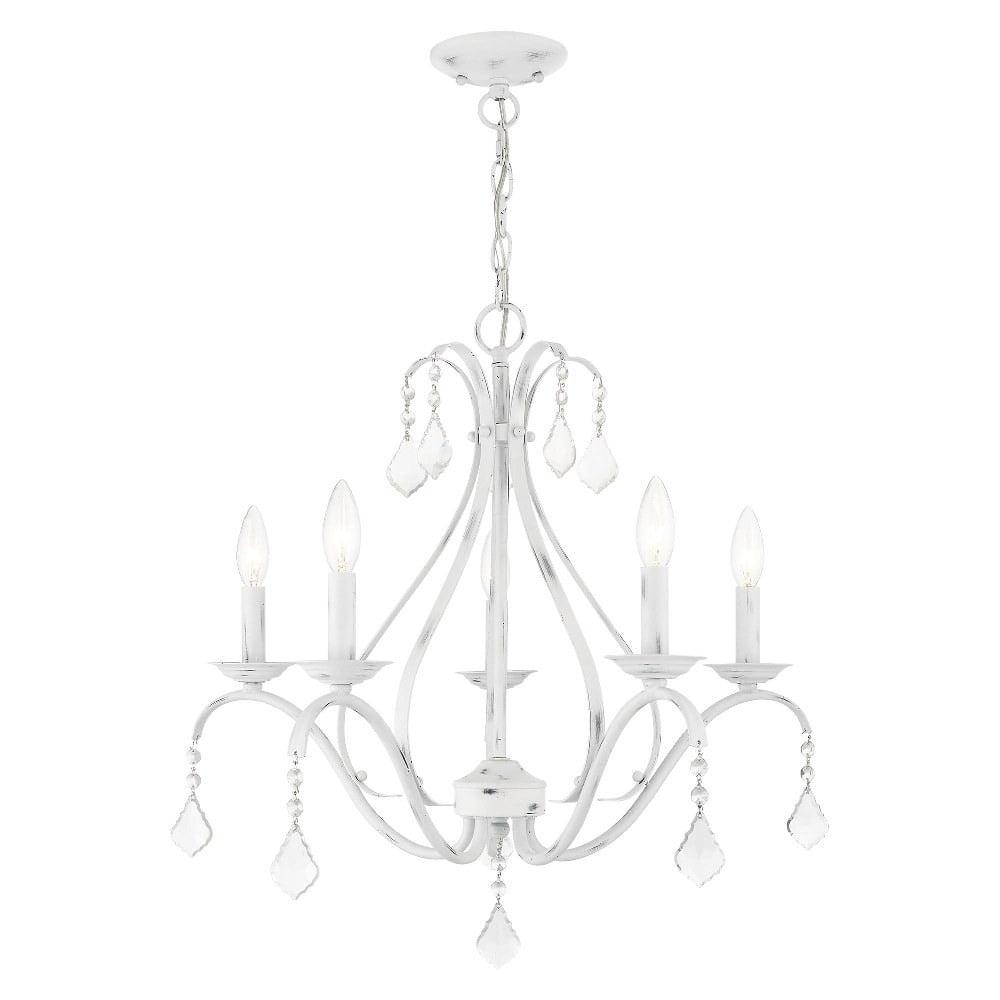 Livex Lighting Caterina 5 - Light Chandelier in  Antique White