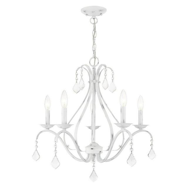 Livex Lighting Caterina 5 - Light Chandelier in  Antique White