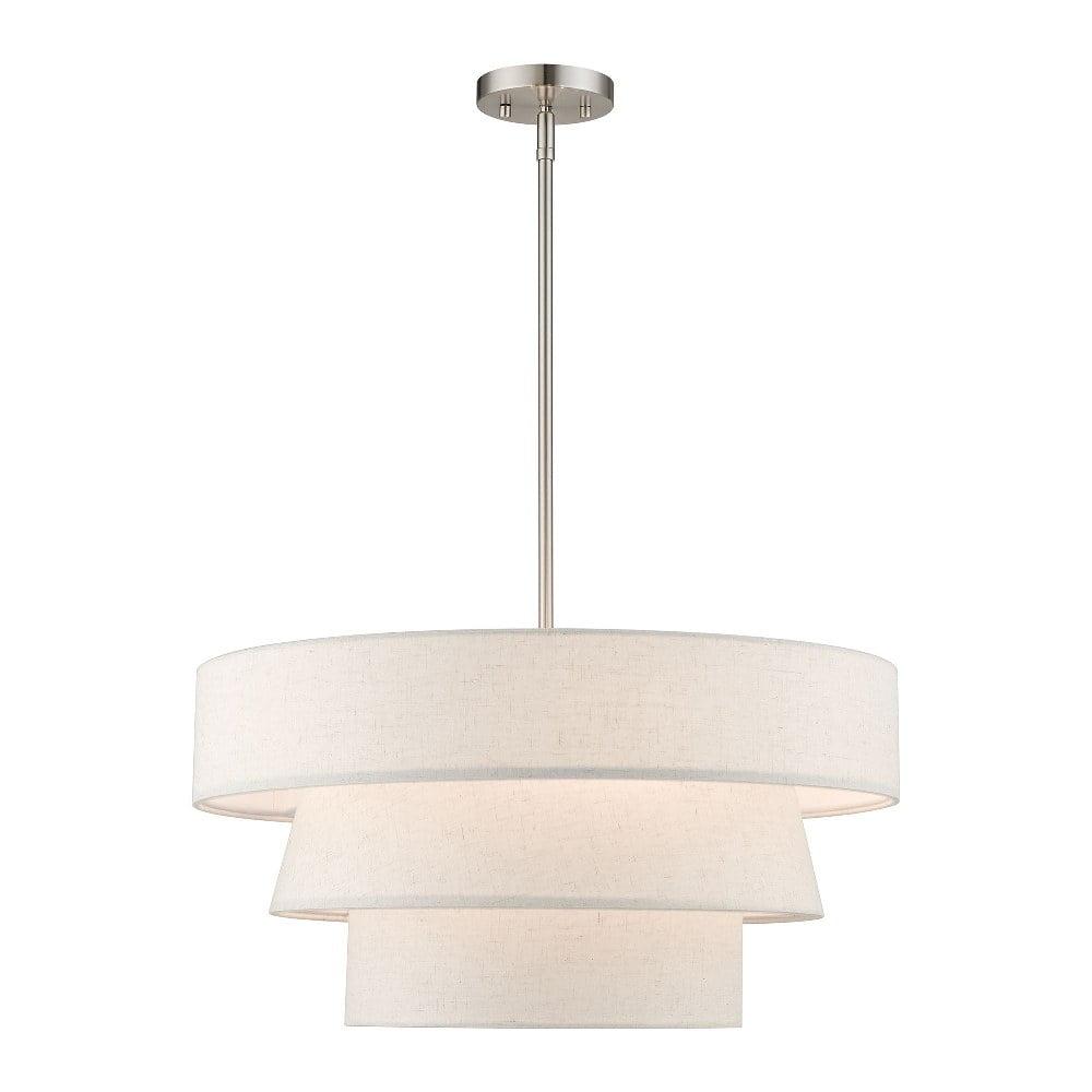 Livex Lighting Chandler 4 - Light Pendant in  Brushed Nickel