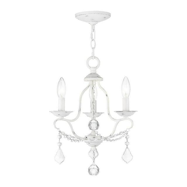 Livex Lighting Chesterfield 3 - Light Chandelier in  Antique White