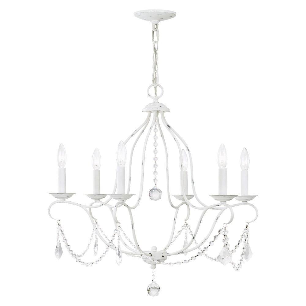 Livex Lighting Chesterfield 6 - Light Chandelier in  Antique White