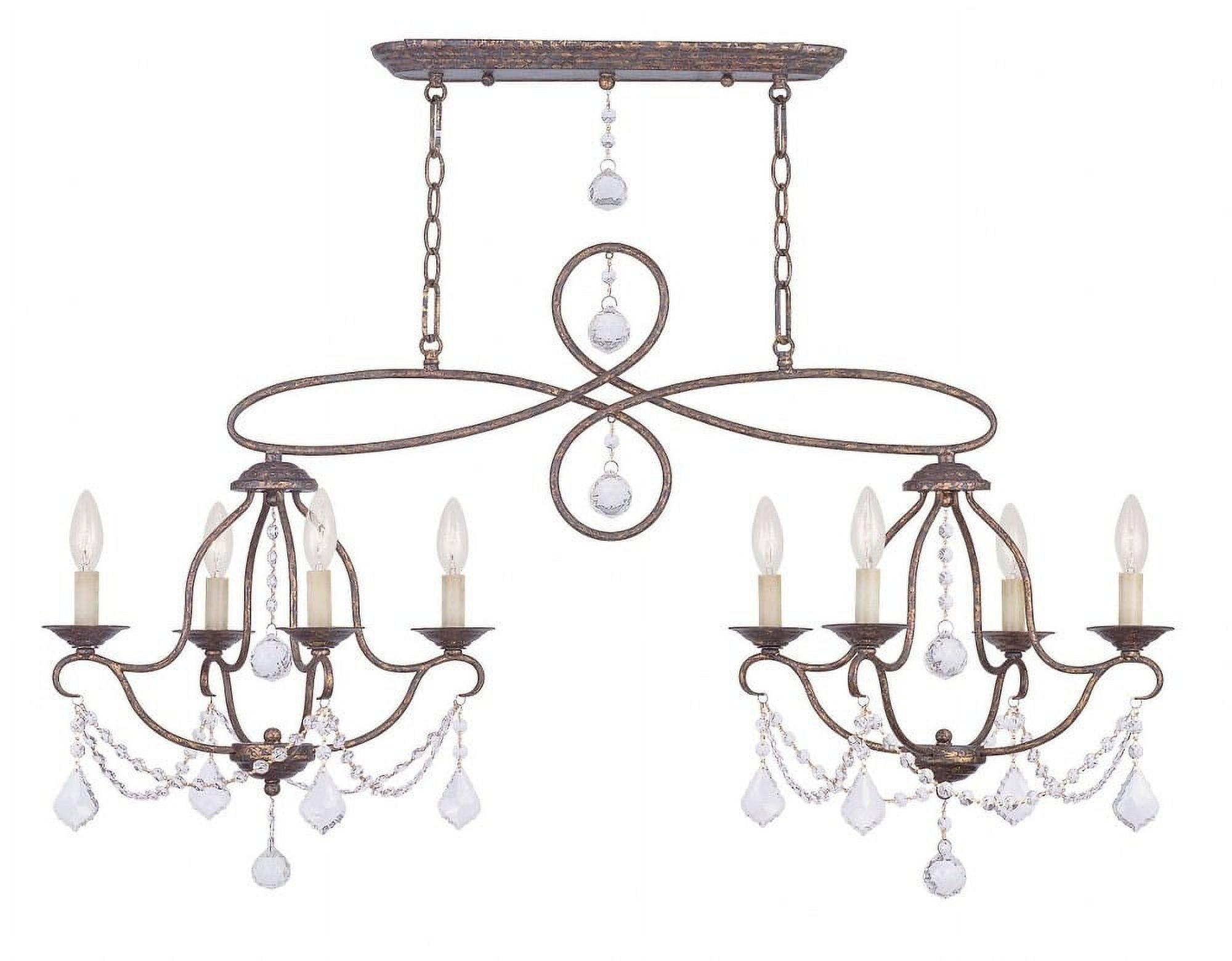 Livex Lighting - Chesterfield - 8 Light Island/Chandelier in French Country