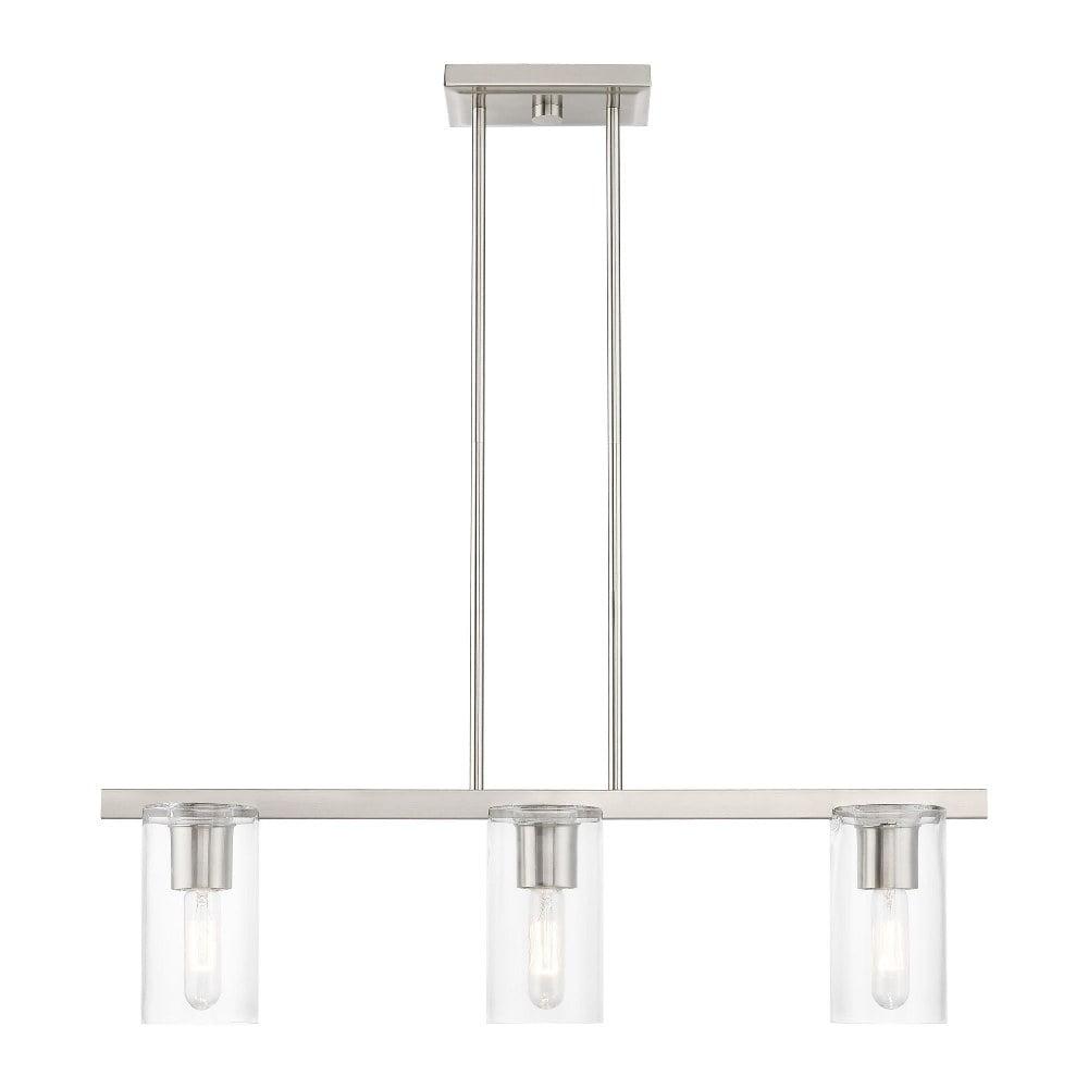 Livex Lighting Clarion 3 - Light Chandelier in  Brushed Nickel