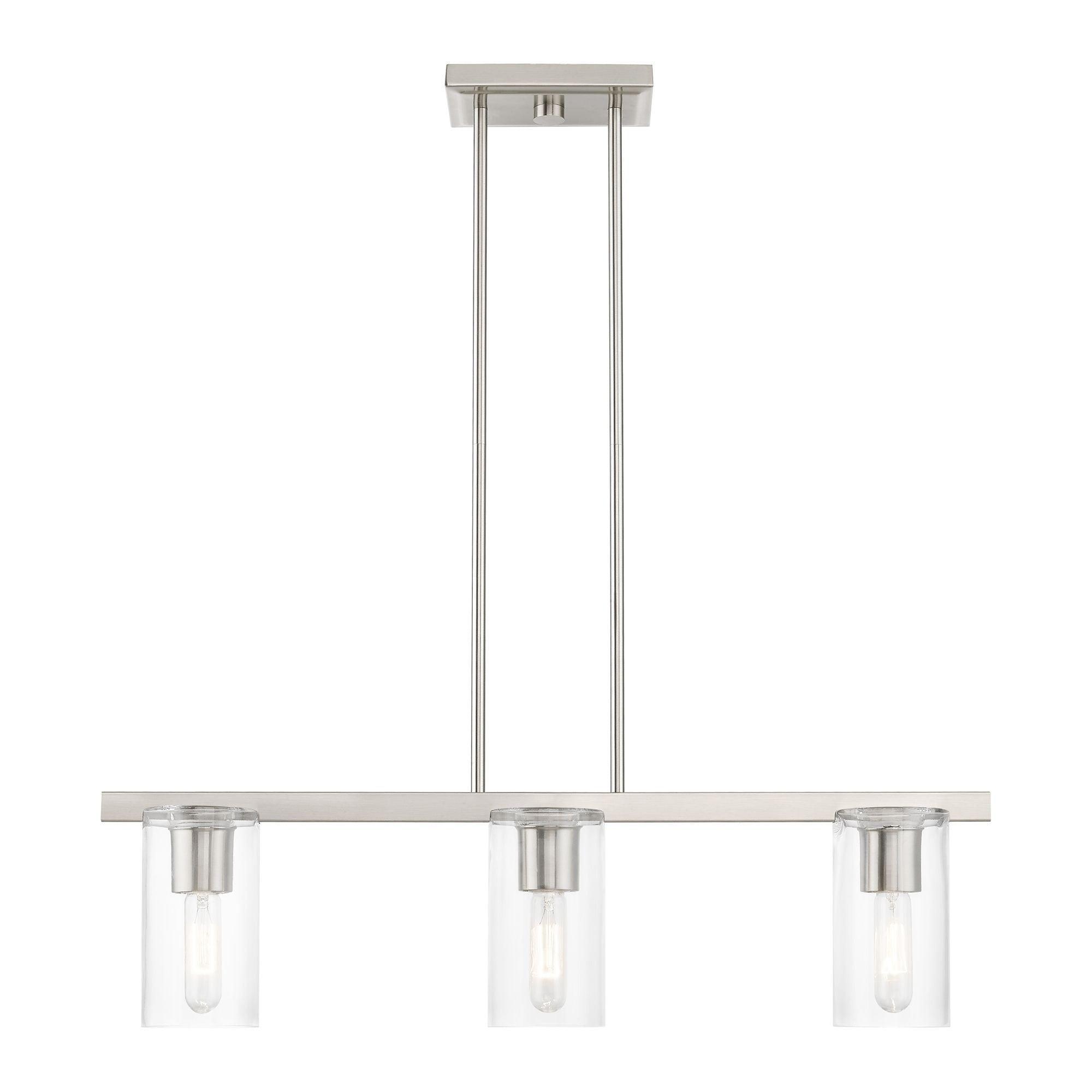 Livex Lighting Clarion 3 - Light Chandelier in  Brushed Nickel