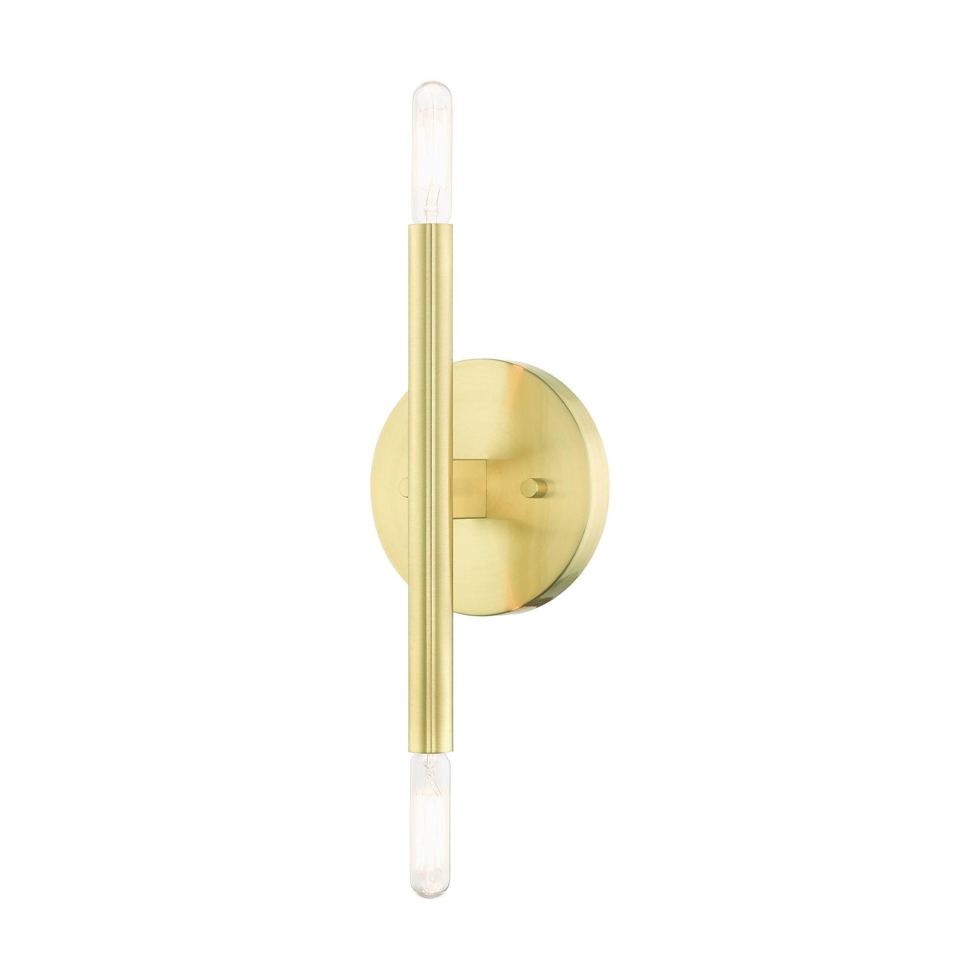 Livex Lighting Copenhagen 2 - Light Wall Light in Satin Brass