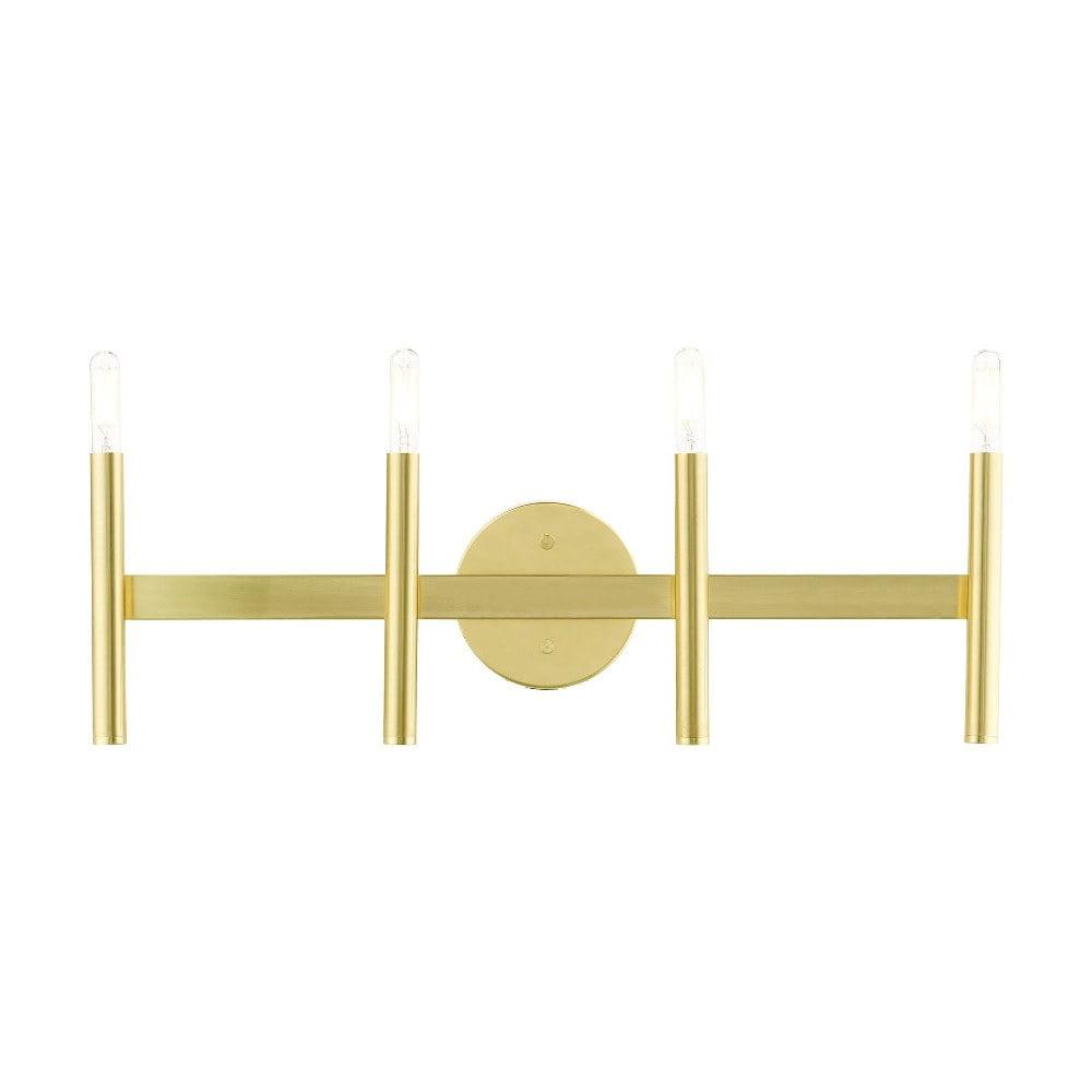 Copenhagen Satin Brass 4-Light ADA Compliant Vanity Sconce