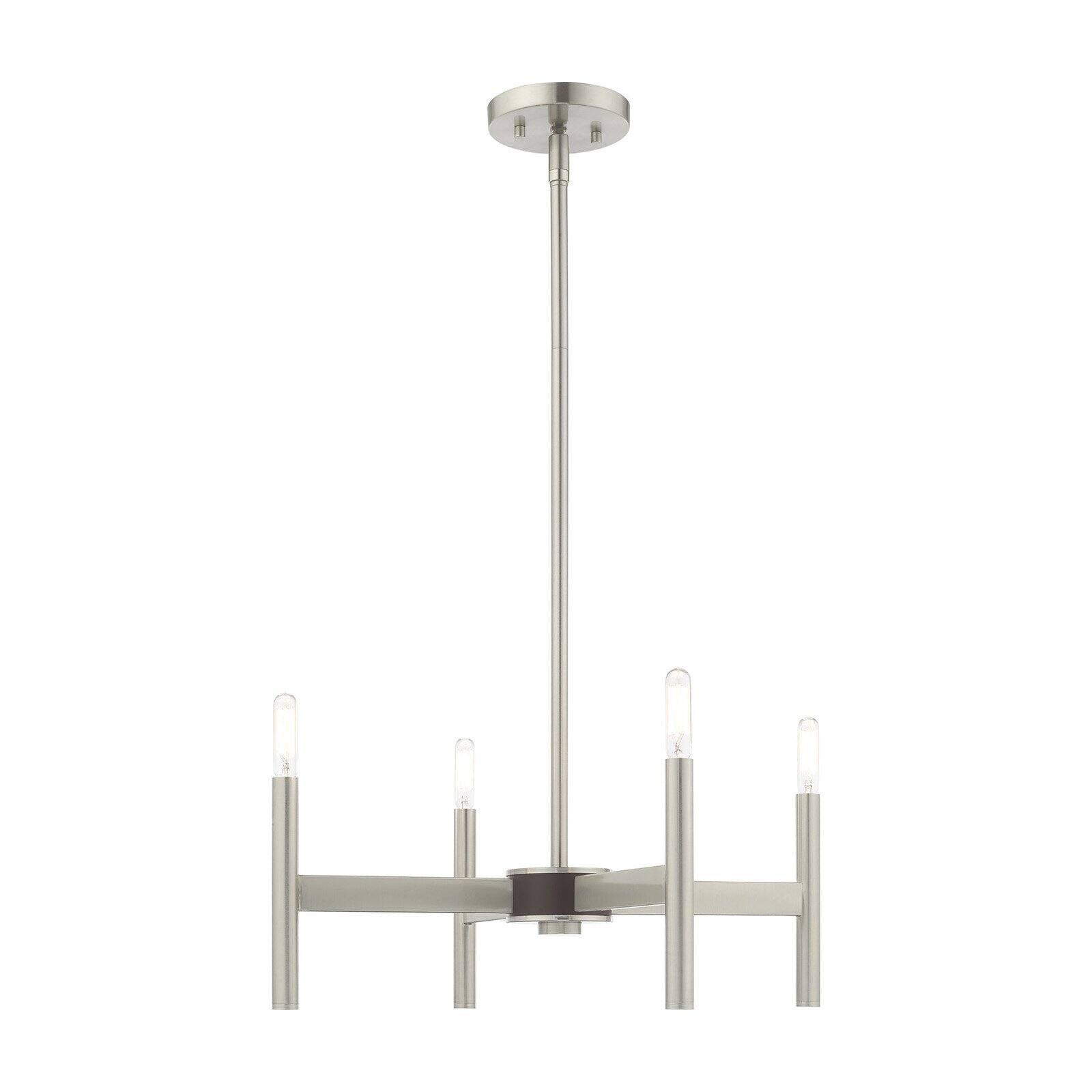 Copenhagen Brushed Nickel 4-Light Mini Chandelier