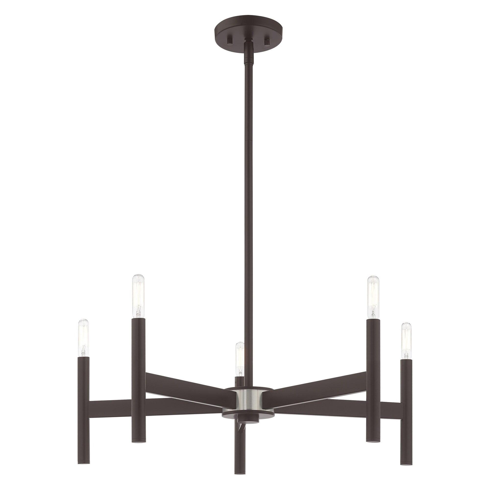 Livex Lighting Copenhagen 5 - Light Chandelier in  Bronze