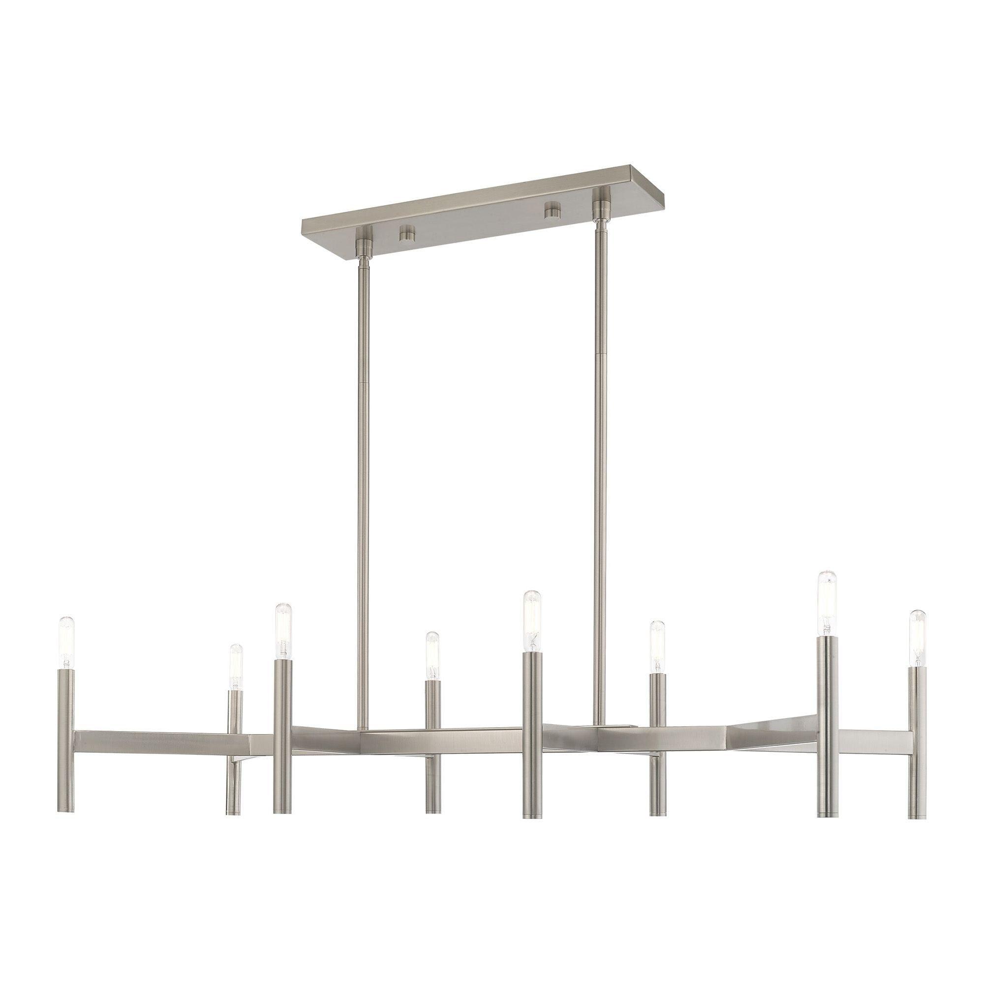 Livex Lighting Copenhagen 8 - Light Chandelier in  Brushed Nickel