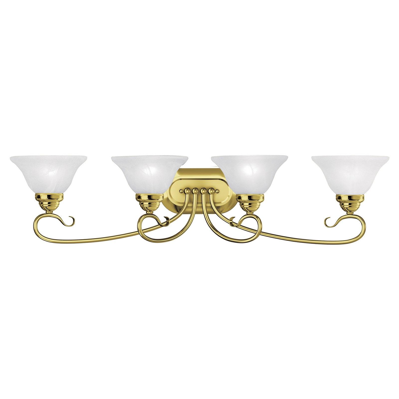 Livex Lighting Coronado 4 - Light Vanity in  Polished Brass