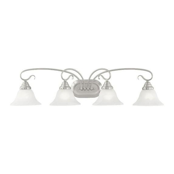 Livex Lighting Coronado 4 - Light Vanity in  Brushed Nickel