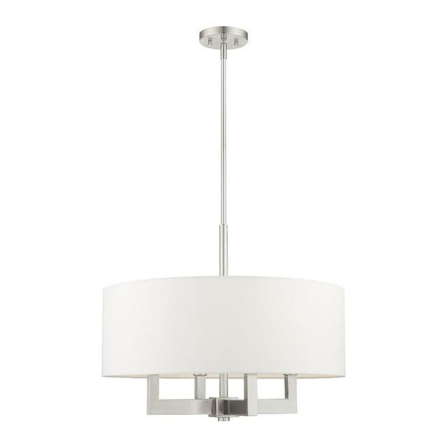 Livex Lighting Cresthaven 4 - Light Chandelier in  Brushed Nickel