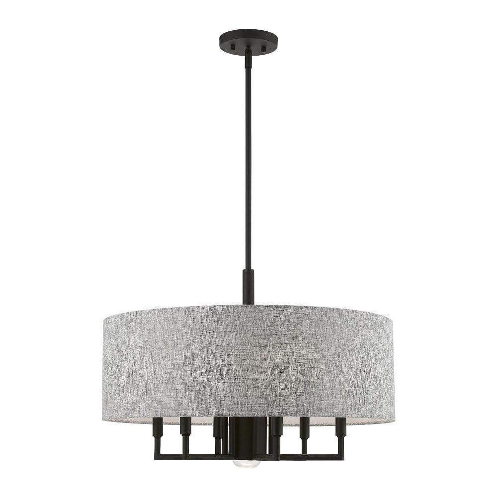 Livex Lighting - Dakota - 7 Light Pendant In Transitional Style-18.5 Inches Tall