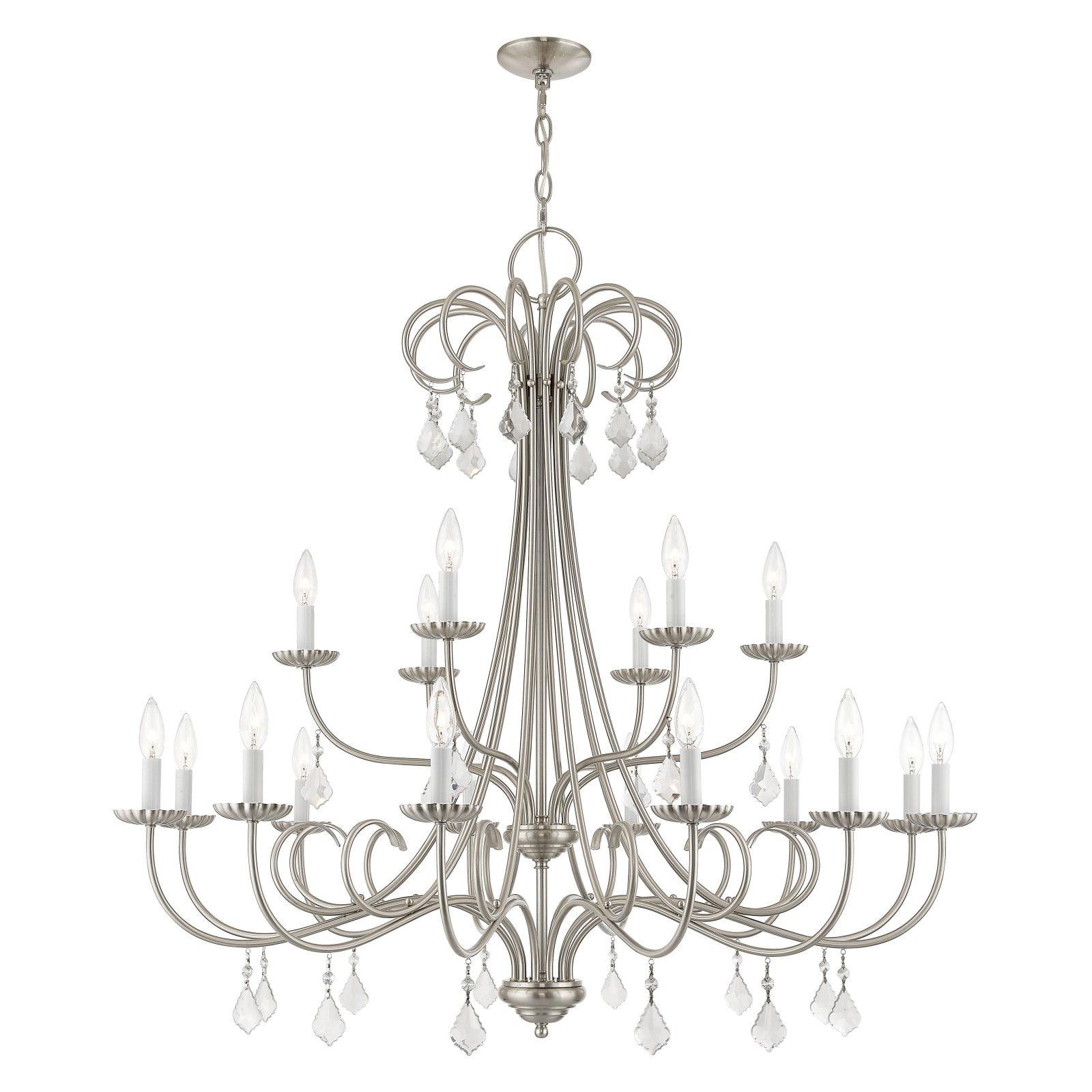 Livex Lighting Daphne 18 - Light Chandelier in  Brushed Nickel