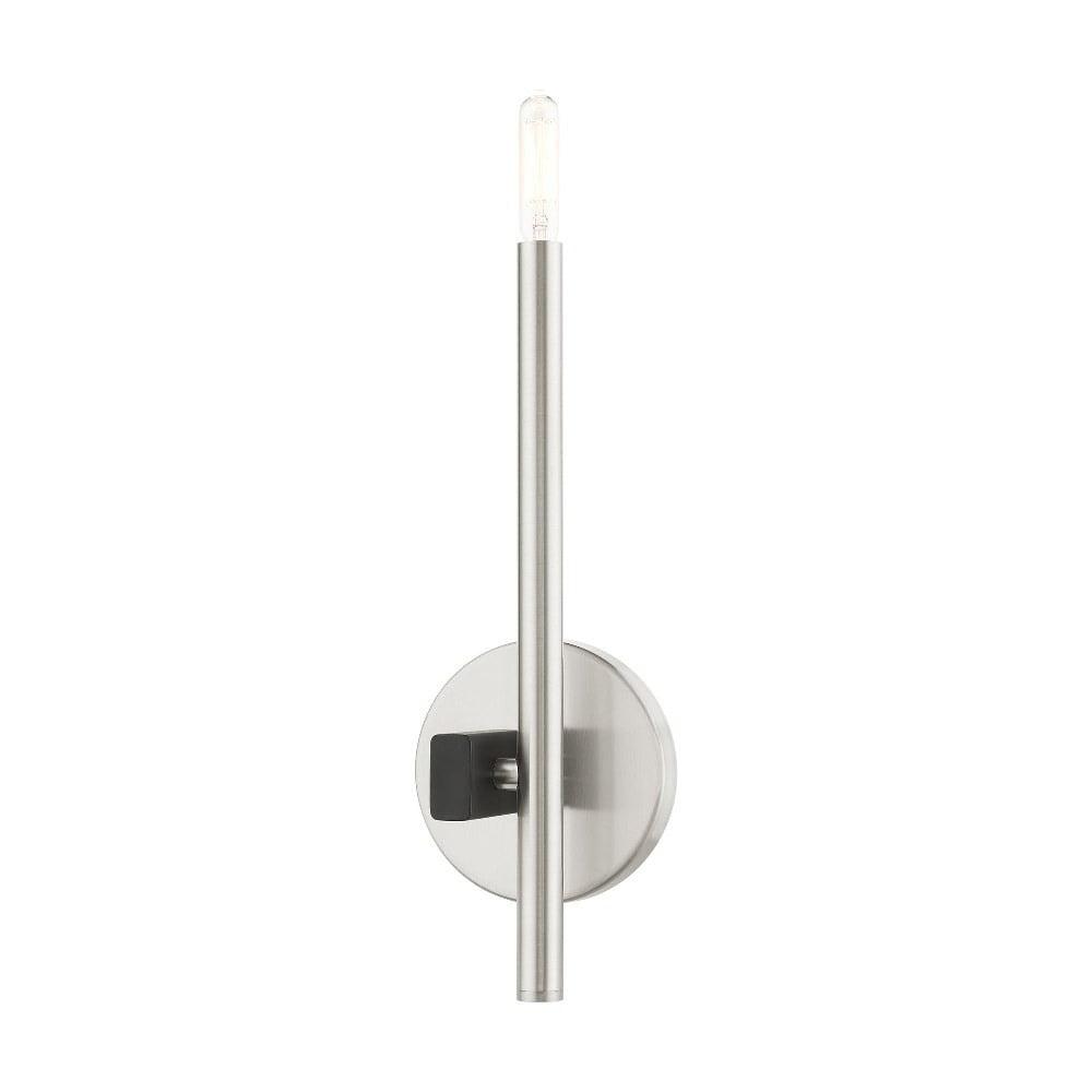 Brushed Nickel Linear Wall Sconce Light