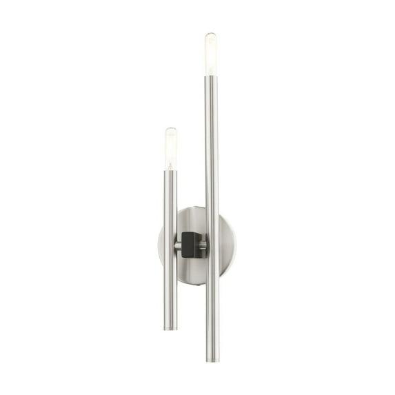 Livex Lighting Denmark 2 - Light Wall Light in Brushed Nickel