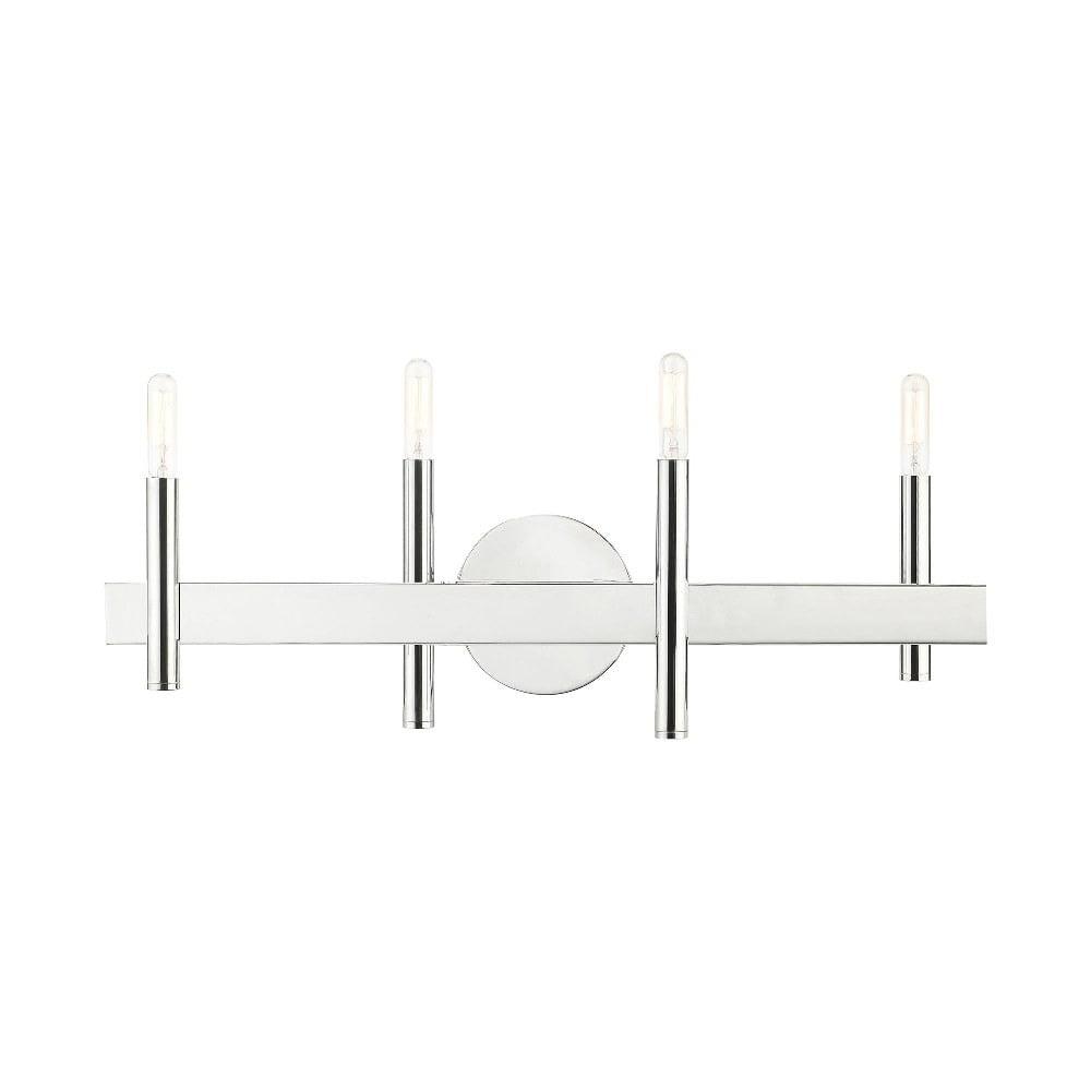 Livex Lighting - Denmark - 4 Light Bath Vanity in Mid Century Modern Style -