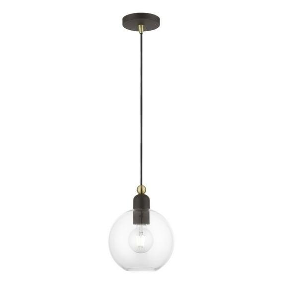 Livex Lighting Downtown 1 - Light Pendant in  Bronze/Antique Brass