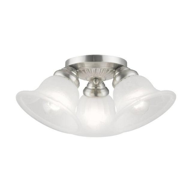 Livex Lighting Edgemont 3 - Light Flush Mount in  Brushed Nickel