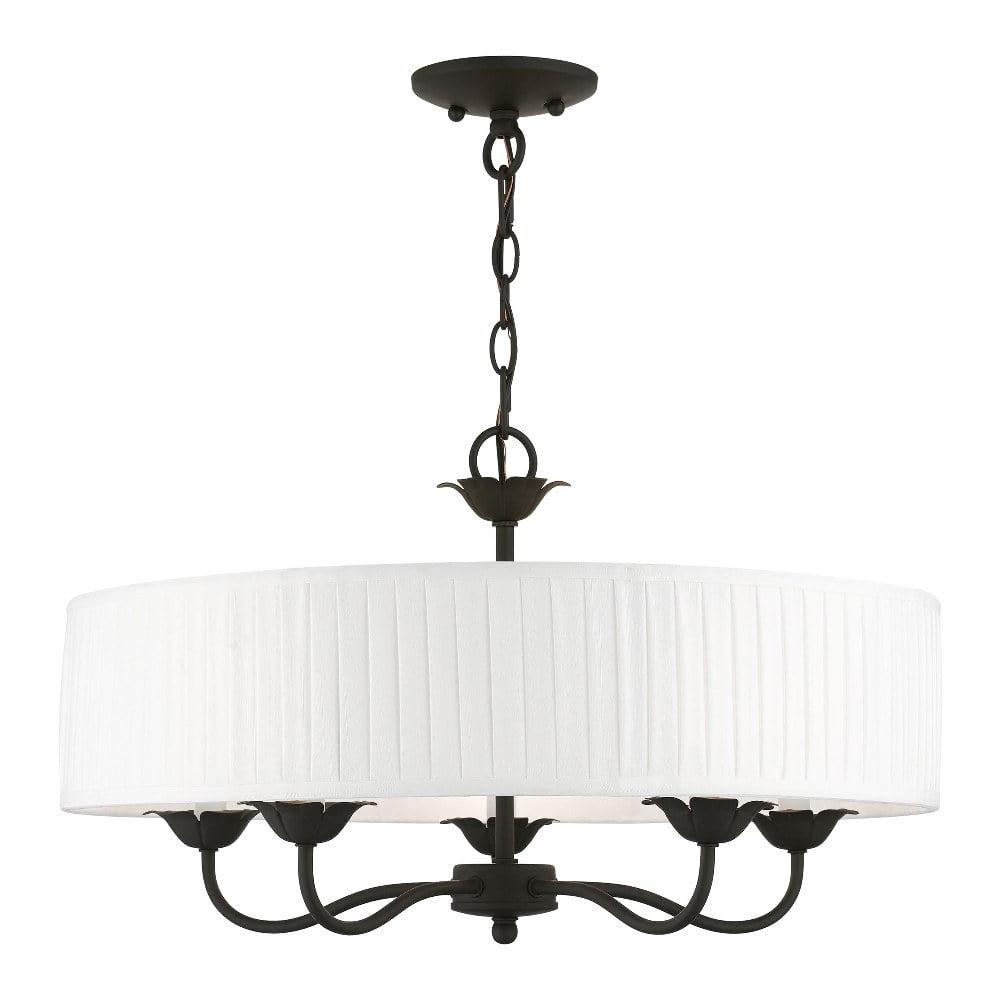 Livex Lighting Edinburgh 5 - Light Pendant in  Black