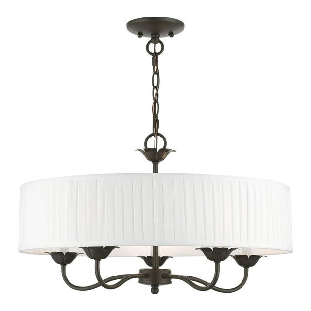 Livex Lighting Edinburgh 5 - Light Pendant in  English Bronze