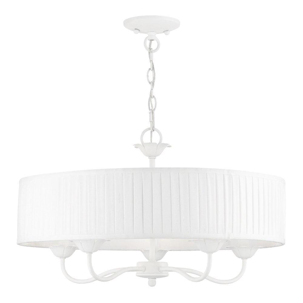 Livex Lighting Edinburgh 5 - Light Pendant in  White