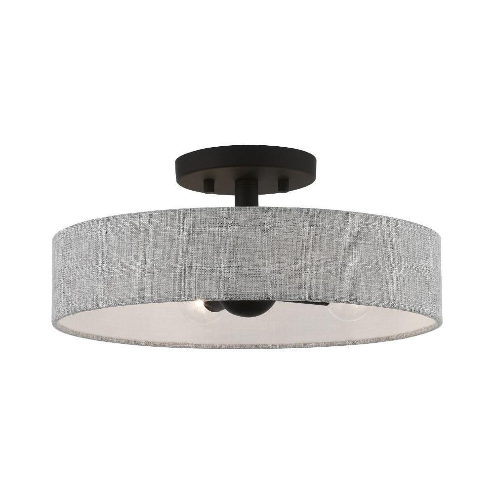 Livex Lighting Elmhurst 4 - Light Semi-Flush Mount in  Black