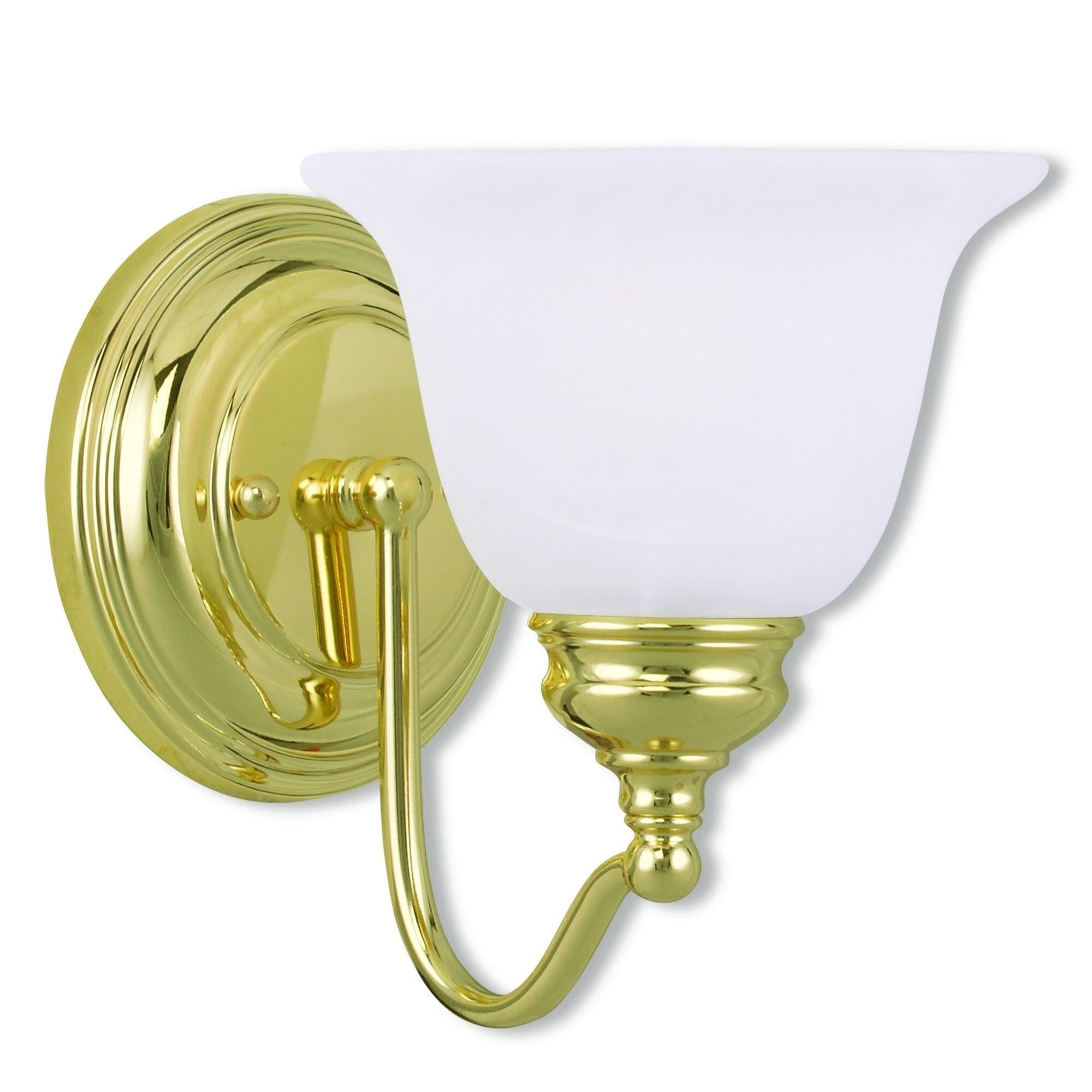 Livex Lighting Essex 1 - Light Vanity in  Polished Brass